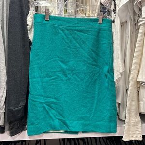 J Crew teal pencil skirt